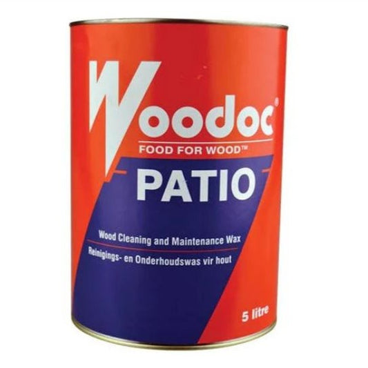 Woodoc Patio - Wood Cleaning and Maintenance Wax for Exterior Wood - 5L